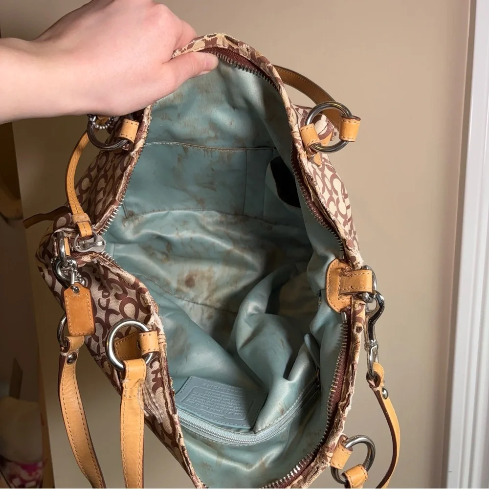 Coach signature canvas satchel - Picture 6 of 8